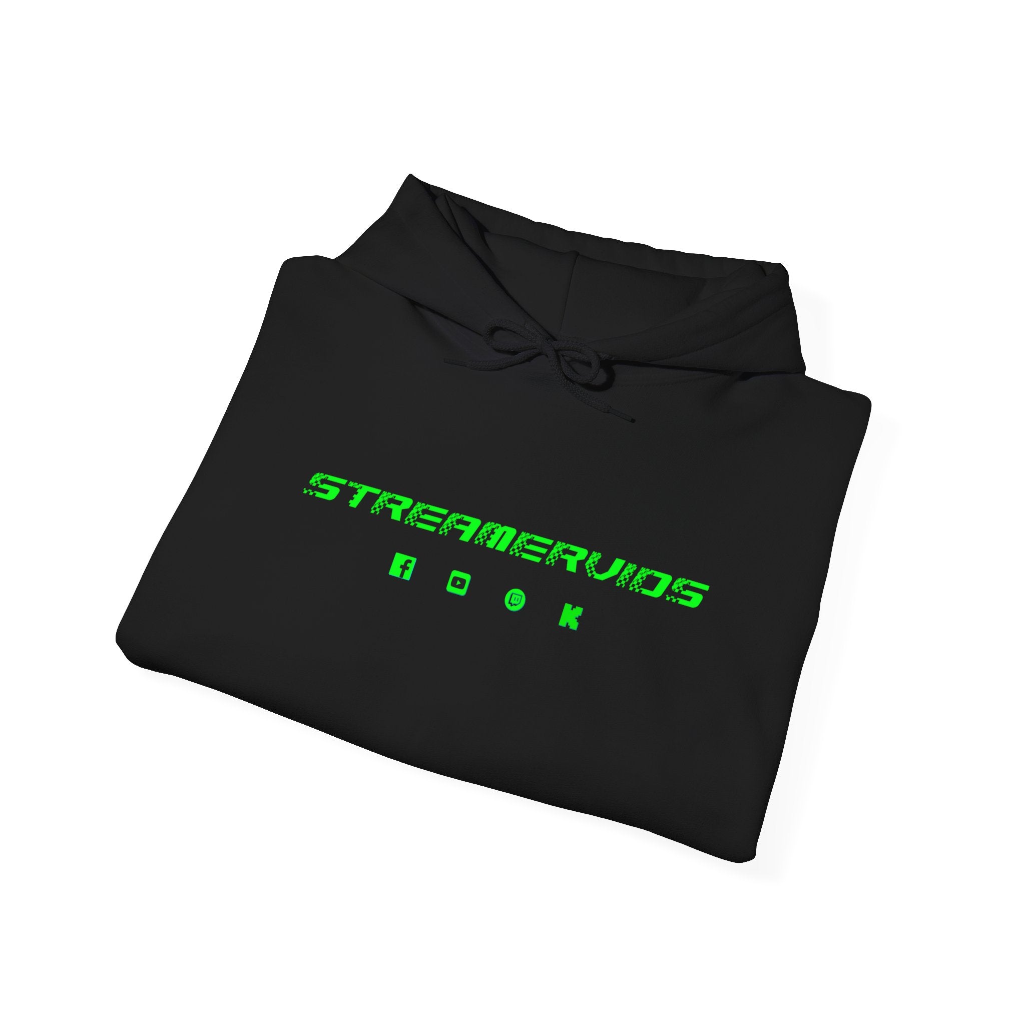 StreamerVids Hooded Sweatshirt with Social logos